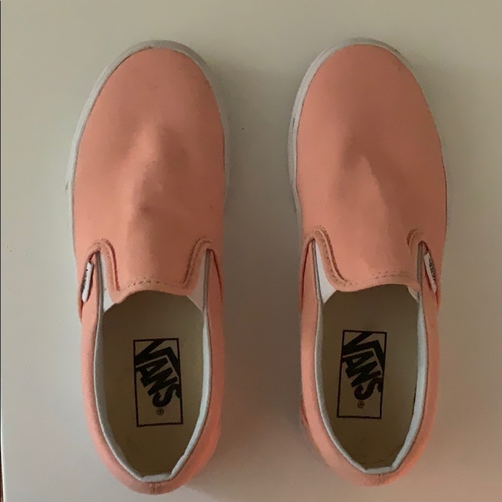 light pink slip on vans